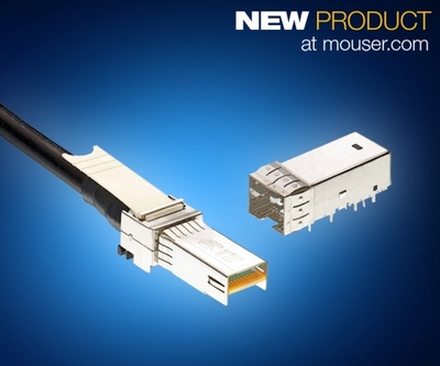 Mouser供货TE Connectivity微型SFP+连接器和电缆组件 尺寸更小，性能更优