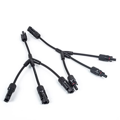 光伏Y型四通MC4连接器 防水阻燃一通三线电缆组件全解析